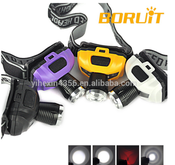 Protable Zoomble Mini LED Headlamp for hiking, fishing, camping