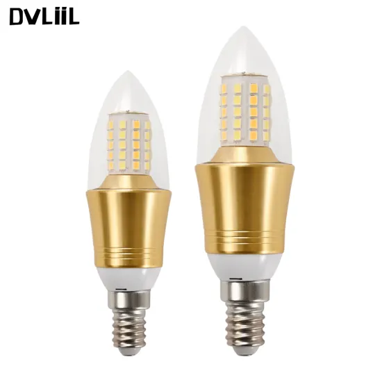 Monochrome Charging Incandescent Upgrade LED Candle Bulbs in DVLIIL 5W, 7W, 9W, 12W E27