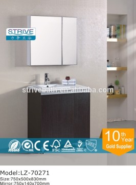 Hardwood Plywood Bathroom Vanity Plus Resin Top and Sink