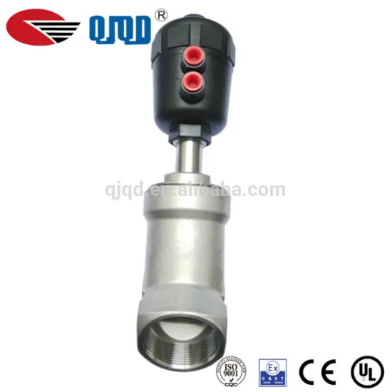 Double Acting Threaded Steam Pneumatic Angle Seat Valve PA 16bar