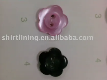Resin flower shape buttons for men shirts