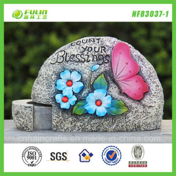 Resin Decorative Stonelike Garden Decor with Key Drawer (NF83037-1)