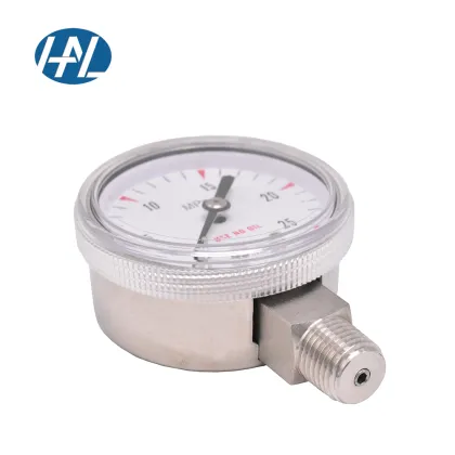 Stainless Steel Pressure Gauge for Laboratory Instruments