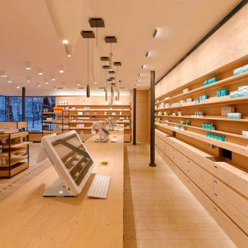 Practical Wood Drugstore Pharmacy Shop Fittings and Furniture for Sale