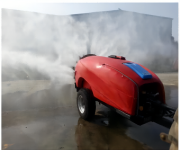 Large Capacity Pull-Behind Sprayer on tractors