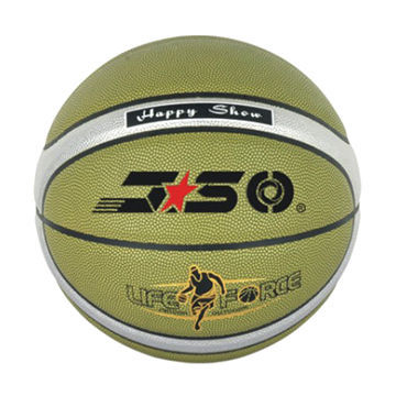 Basketball with Polyester/Nylon Wound, Rubber and Butyl Bladder, Available in Size of 7 and 6