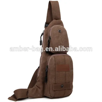 canvas men's chest bag/travel bag