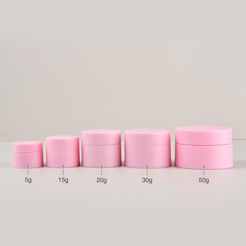 Pink Plastic Cream Jar 30g