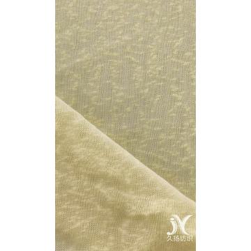 Yellow Slub Jersey Knit Fabric