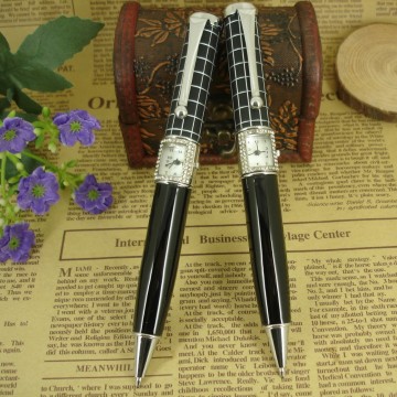 Pen with Watch New Arrival Crystal Ballpoint Pen PU leather finish Japanese Movement Multifunction Pen Business Gifts