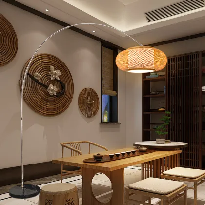 Chinese Zen Bamboo Lamp