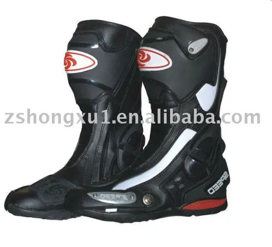 New Design with PU Leather Motorcycle Boots