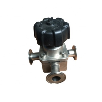 Pneumatic Stainless Steel Three Way Diaphragm Valve