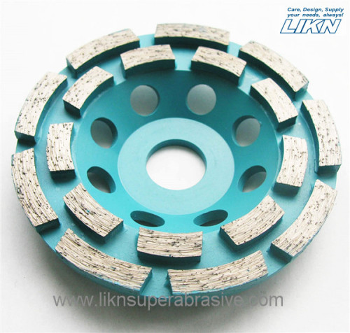 105mm to 180mm Double Row Diamond Cup Grinding Wheel