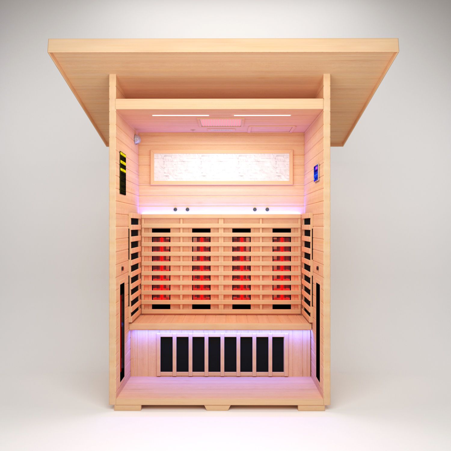 Canada Hemlock Double Far Infrared Sauna