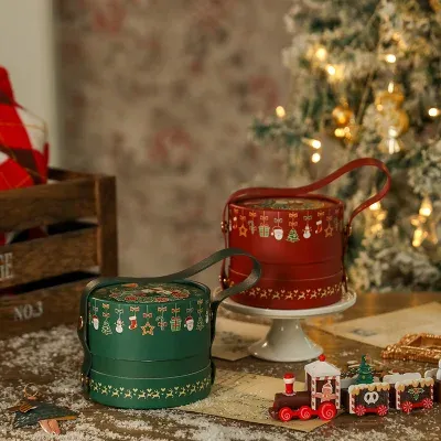 Round packaging Christmas gift box