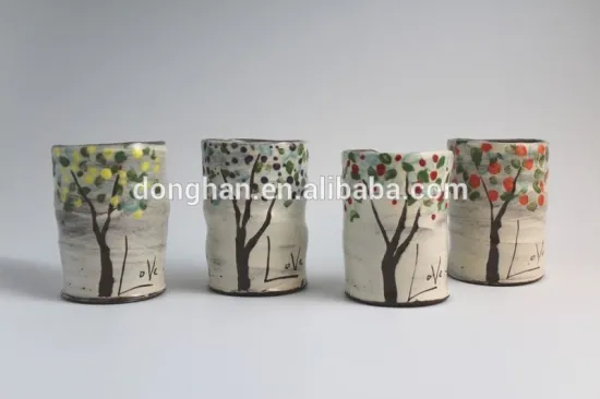 high quality wholesale creative cheap hand painting ceramic tea mug