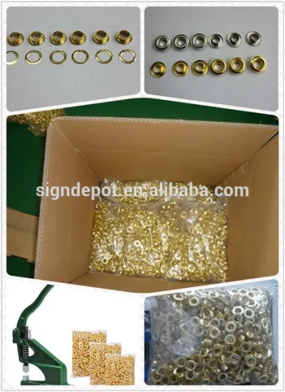 10mm stainless steel eyelet with wash