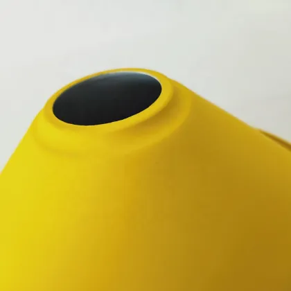 Metal Lampshades: Yellow Iron Lampshade Frame LED Lampshade