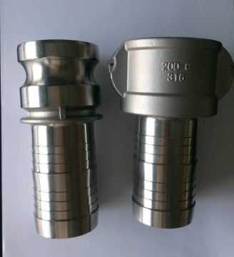 Stainless Steel Hose Fitting Connection with Machined Shank