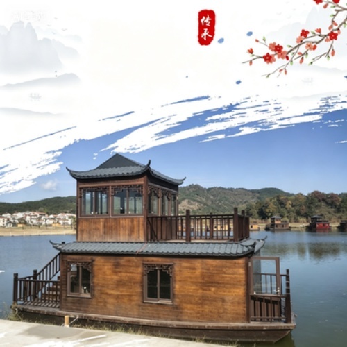 Innovative Foldable Boat Hotel for Island and Lake Resorts