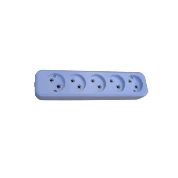 EU Standard 5-Way 2 Pin Extension Socket Power Strip