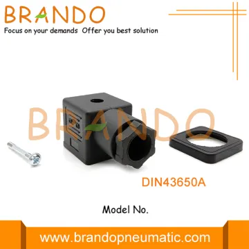 MPM DIN43650 Form A Black Socket Female Connector