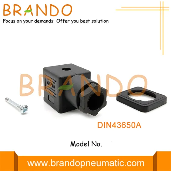 MPM DIN43650 Form A Black Socket Female Connector