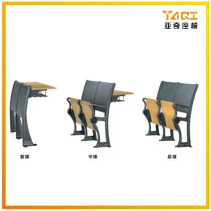 Yaqi college university folding chair and desk lecture hall furniture