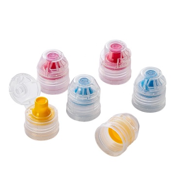Coperchio a vite a foglietto personalizzabile con valvola a silicone taglio - Colori multipli per salsa al miele e bottiglie di sciroppo (31 mm)