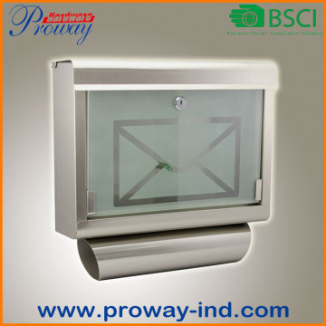 new design wall mounted stainless steel mailbox