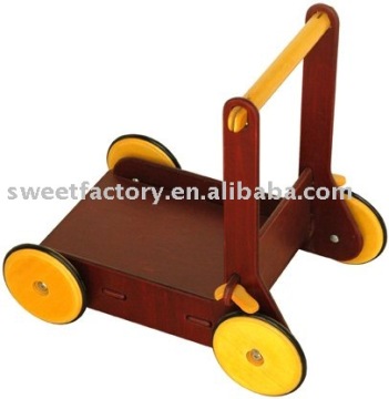 wooden children trolley