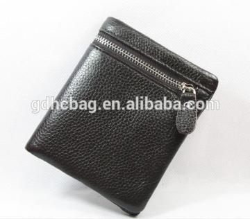 2015 simple style Leather wallet brown short for men