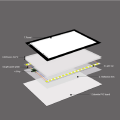 Caja de luz de diseño de trazado de brillo de Suron