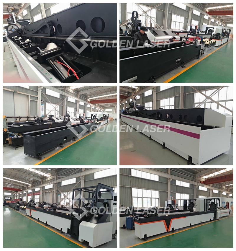 Laser Pipe Cutting Machine in Production