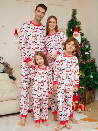 2023 Custom Print Christmas Pajamas - Family Matching Pyjamas Sets