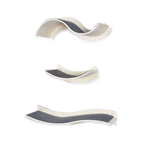 Modern Large Wall Wooden Cat Climbing Scratching Tree