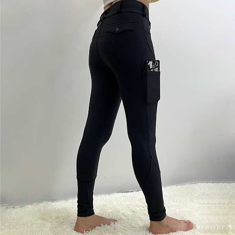 Classic Black Equestrian Breeches For Women