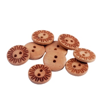 Custom Laser Engraved Wooden Buttons BN80005: Personalized and Distinctive Customizable Buttons
