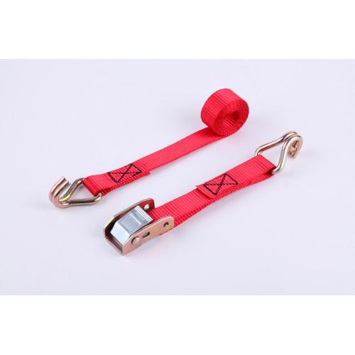 1"Cam Buckle With Lashing Belt 680KG Red Polyester