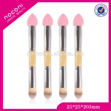 New Design High quality dual end double head blending makeup brush used with powder puff&blush brush