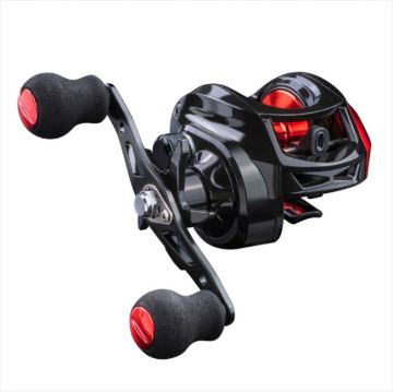 Low Profile Baitcasting Reel for Sea Saltwater Fishing, 7.2:1 Gear Ratio, 13+1 BB, Metal Alloy, 2000 Size, Black