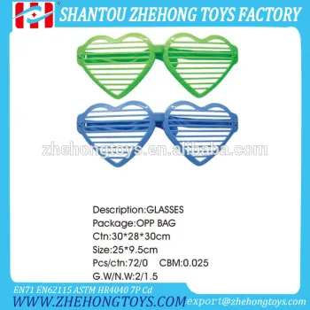 Heart Shape Plastic Toy Glasses Children Play Glasses Children's Glasses