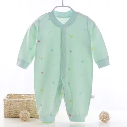Baby Cotton Pajamas: Autumn and Winter One-piece Climbing Clothes