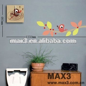 Max3 Fancy DIY Wall Sticker Clock for Kids Room Decoration