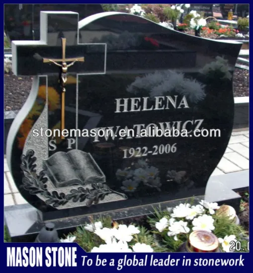 Book cross jesus monument tombstone design