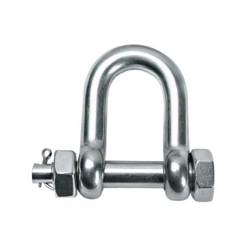 D Shackle for lifting pulling dragging