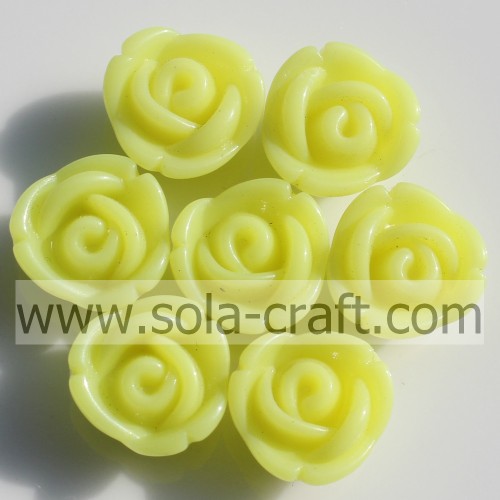 Beautiful Red Color Acrylic Rose Pendant Beads for DIY Jewelry!