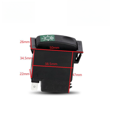 12V 24V Double Flash Switch - Emergency Light Switch for Ankai, Higer, Zhongtong Buses