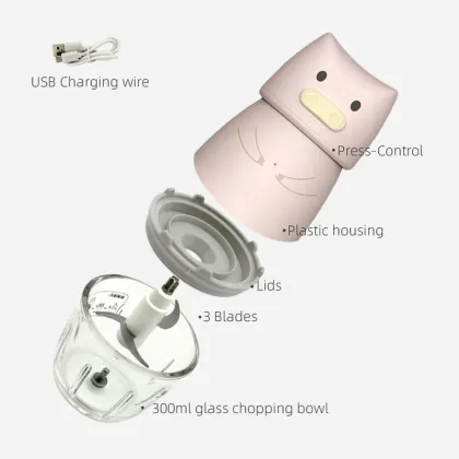 Rechargeable Mini Electric Baby Food Grinder for Kids